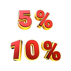 3d discount percentage