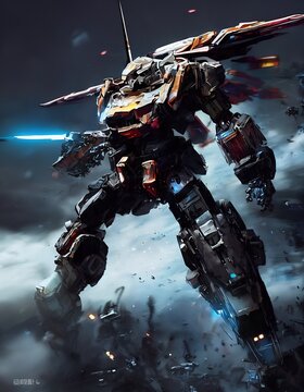 Giant mecha robot 