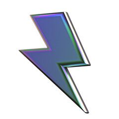 Flash 3d green bolt lightning