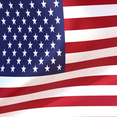 Naklejka premium 3d flag render