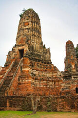 タイ・アユタヤの遺跡　ワット・チャイワッタナーラーム
