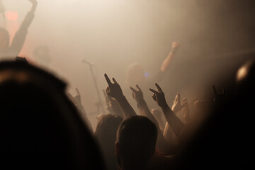 Audience response to heavy metal rock gig