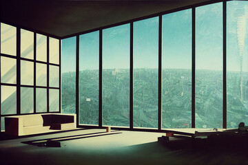 Inside a Modern House, View from Living Room