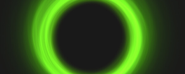 glowing green smoke circle hole background