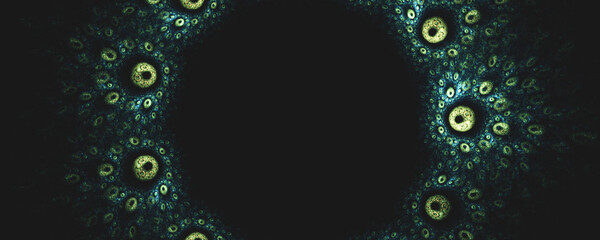 monster eye circle hole abstract background