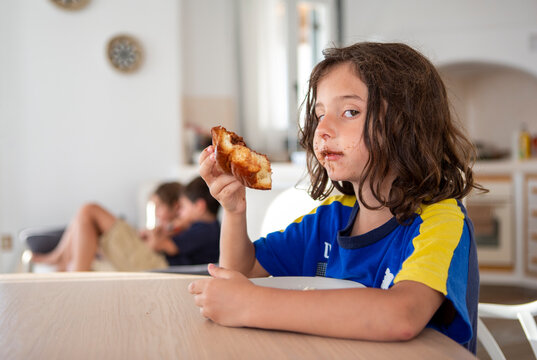 Portrait of five years old boy