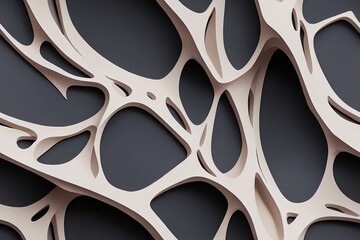 Abstract Voronoi structures wallpaper, beautiful dynamic shapes