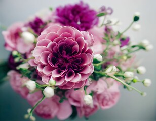 Beautiful flower bouquet, closeup view
