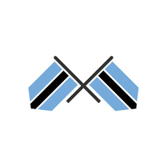Botswana independence day icon set vector sign symbol