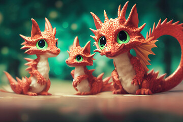 Cute Baby Dragons