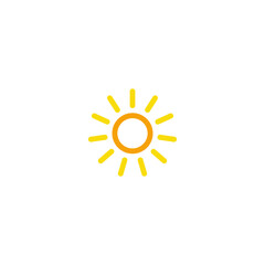 sun icon vector design templates