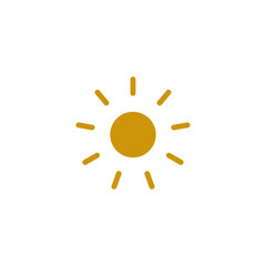 sun icon vector design templates