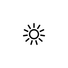 sun icon vector design templates