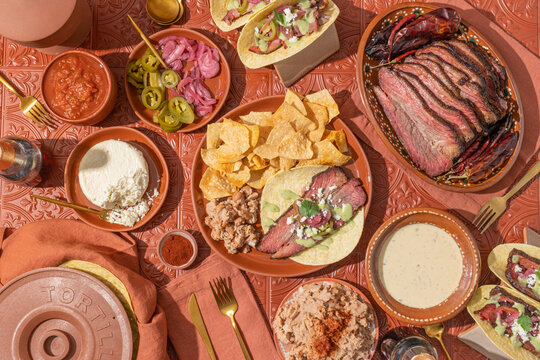 Tex Mex Food Barbecue Taco