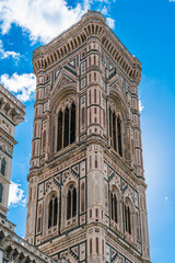 Fototapeta na wymiar Giotto's Bell Tower, Florence Cathedral, Florence, Italy 