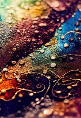 Hand drawn textured gradient surface pattern. Collage contemporary print with creative surface pattern with raindrops, trendy wallpaper, modern art. Artistic vertical template for design.