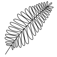 flower and leaf hand draw boho style