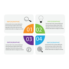 SWOT diagram with 4 rectangular elements. Comparison chart, analysis of advantages and disadvantages of companies. Flat infographic design template. Vector illustration for business planning