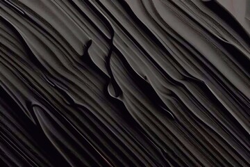 Fototapeta premium Black wave texture for background, closeup