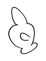 人差し指のイラスト素材