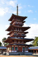 western pagoda in Yakushi-ji temple