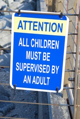 Fototapeta premium Supervise Your Children or Else?