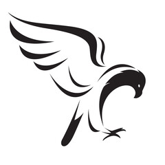 Eagle design isolated on transparent background. Wild Animals.