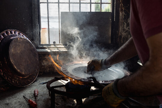 man making dishes