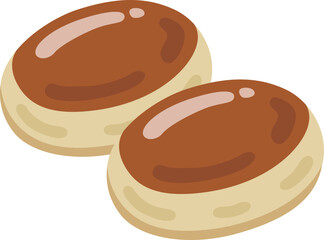 栗まんじゅうのイラスト