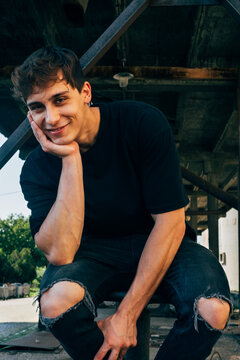 Portrait of Handsome Young Model 