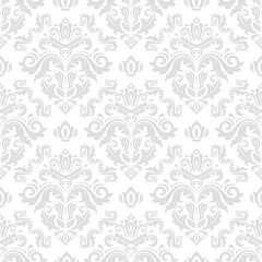 Classic light seamless vector pattern. Damask orient ornament. Classic vintage background. Orient pattern for fabric, wallpapers and packaging