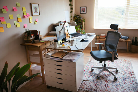 Desk And Chair In Home Office