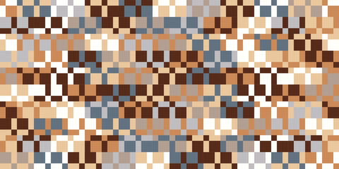 Fototapeta premium Texture from coffee rectangles. Vector with coffee rectangles in a solid canvas. Print and decoration of seamless surfaces.