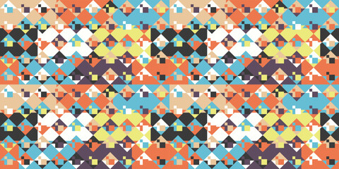 Optical texture from rhombuses. Vector from different abstract rectangles. Print and decoration of seamless surfaces.