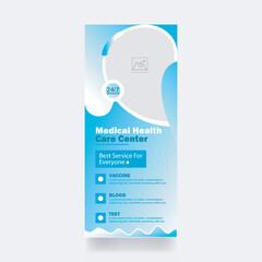 Medical health care rollup banner template