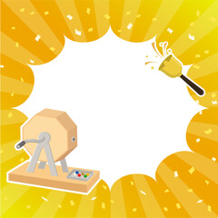 大当たりガラポン抽選器　フレーム