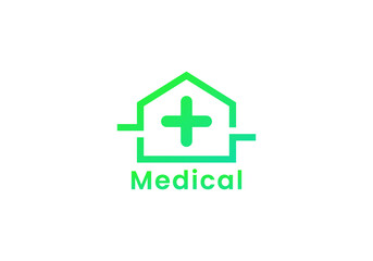 Medical health care logo vector illustration