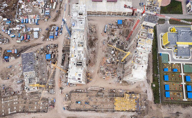 Fototapeta premium View of the construction site