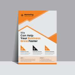 Corporate business flyer template design