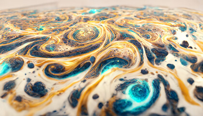 Abstract effect wallpaper graphic design of universe galaxy liquid powder 