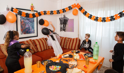 Being naughty at halloween party
