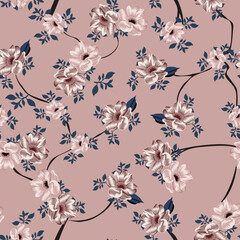 paisley  flower    Design pattern on background