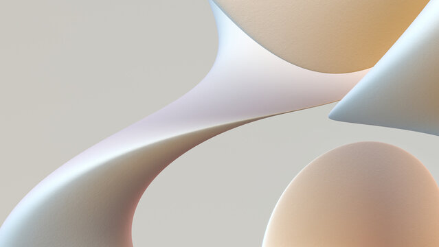 Abstract composition of futuristic shapes.