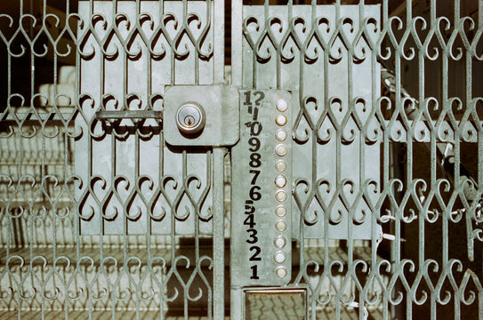Iron Gate with Numbers