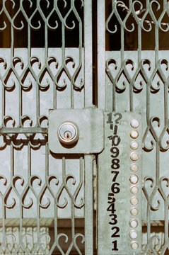 Iron Gate with Numbers