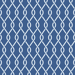 Japanese Zigzag Diamond Chain Vector Seamless Pattern