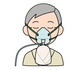 酸素療法（リザーバマスク）