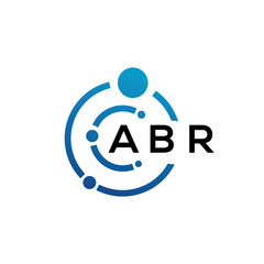 Obraz na płótnie Canvas ABR letter logo design on black background. ABR creative initials letter logo concept. ABR letter design.