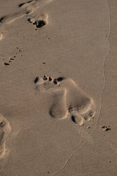 Footprint On Sand
