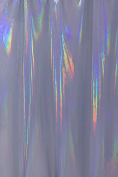 Colorful curtain with subtle glitter and blue shine. 